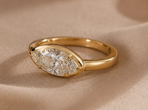 0ct marquise cut moissanite - 2.0ct,